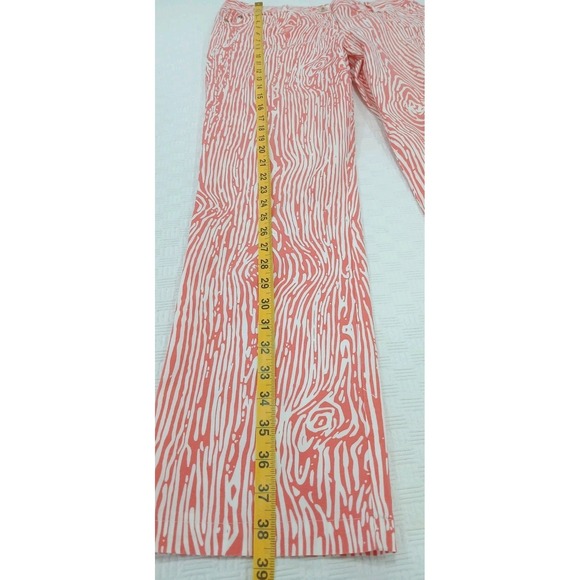 J McLaughlin Coral Wood Pattern Pants  |‎  Womens Size 6 - Picture 3 of 8